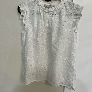 Eyelet Loft Top